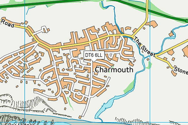 DT6 6LL map - OS VectorMap District (Ordnance Survey)