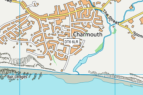 Charmouth Primary School map (DT6 6LR) - OS VectorMap District (Ordnance Survey)