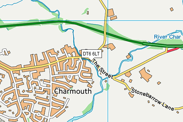 DT6 6LT map - OS VectorMap District (Ordnance Survey)