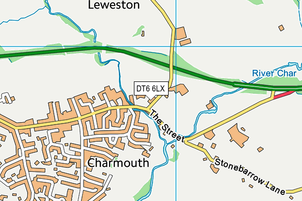 DT6 6LX map - OS VectorMap District (Ordnance Survey)