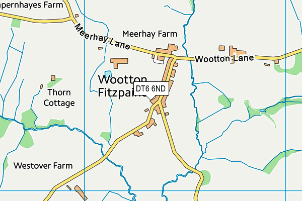 Wootton Fitzpaine Playing Field map (DT6 6ND) - OS VectorMap District (Ordnance Survey)