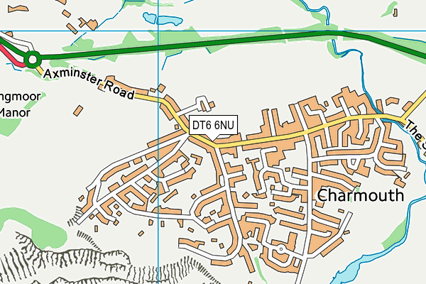DT6 6NU map - OS VectorMap District (Ordnance Survey)