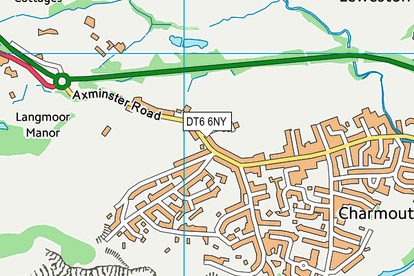 DT6 6NY map - OS VectorMap District (Ordnance Survey)