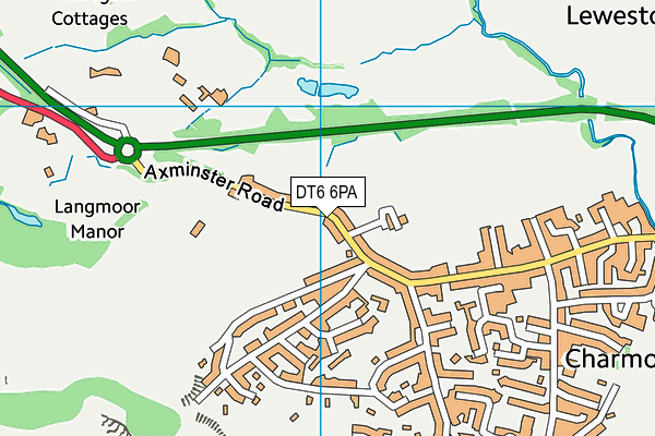 DT6 6PA map - OS VectorMap District (Ordnance Survey)