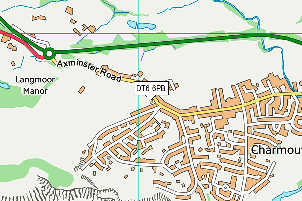 DT6 6PB map - OS VectorMap District (Ordnance Survey)