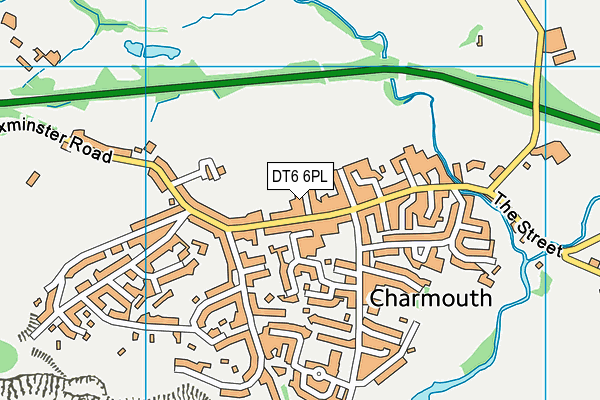 DT6 6PL map - OS VectorMap District (Ordnance Survey)