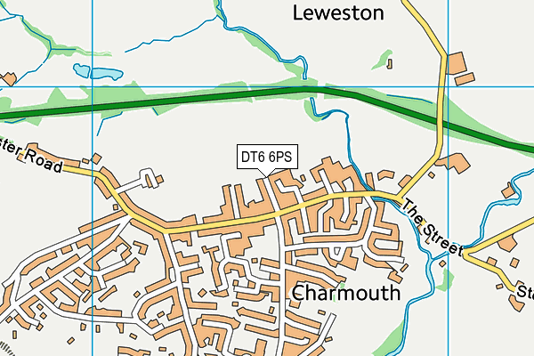 DT6 6PS map - OS VectorMap District (Ordnance Survey)