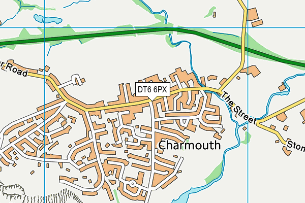 DT6 6PX map - OS VectorMap District (Ordnance Survey)