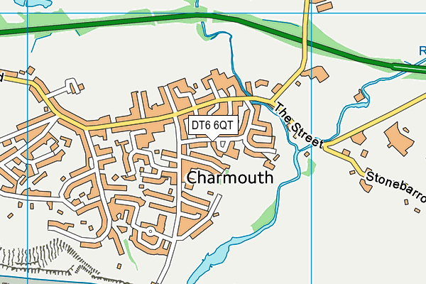 DT6 6QT map - OS VectorMap District (Ordnance Survey)