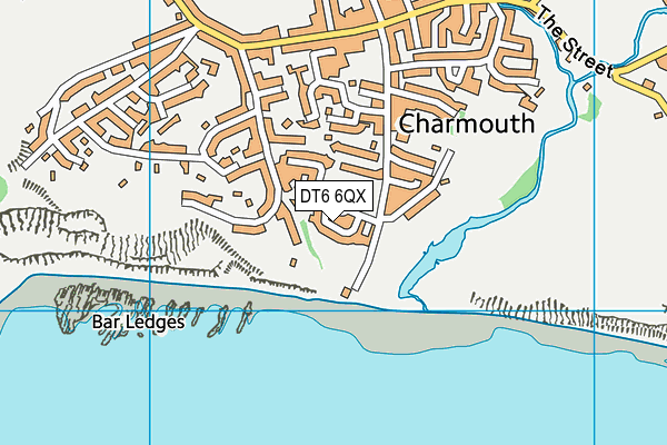 DT6 6QX map - OS VectorMap District (Ordnance Survey)