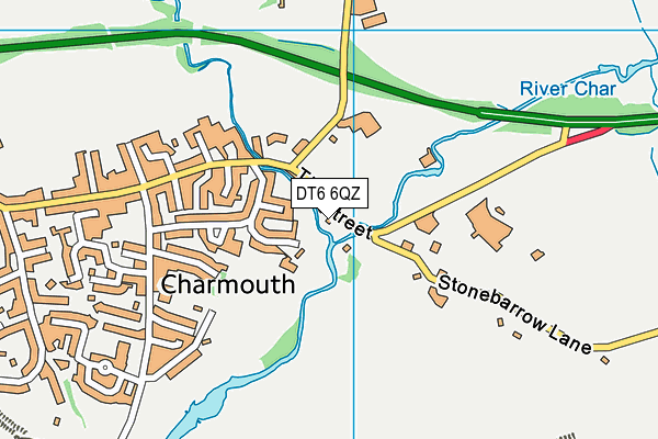DT6 6QZ map - OS VectorMap District (Ordnance Survey)