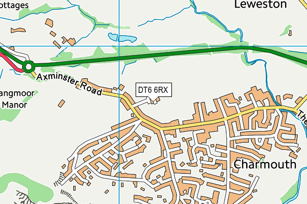 DT6 6RX map - OS VectorMap District (Ordnance Survey)