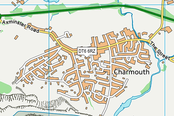 DT6 6RZ map - OS VectorMap District (Ordnance Survey)