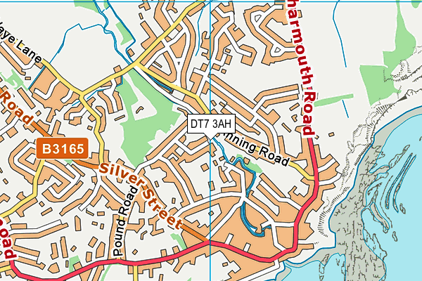 DT7 3AH map - OS VectorMap District (Ordnance Survey)