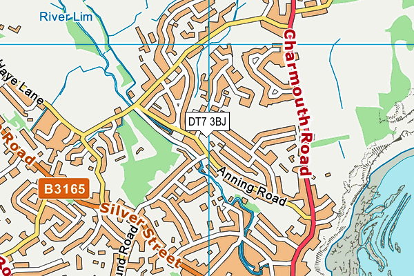 DT7 3BJ map - OS VectorMap District (Ordnance Survey)