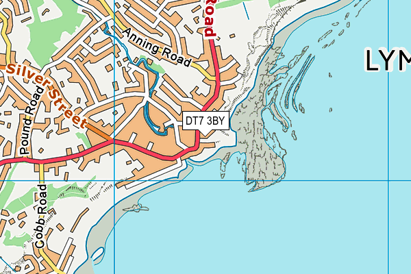DT7 3BY map - OS VectorMap District (Ordnance Survey)