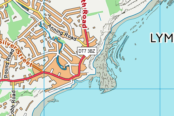DT7 3BZ map - OS VectorMap District (Ordnance Survey)