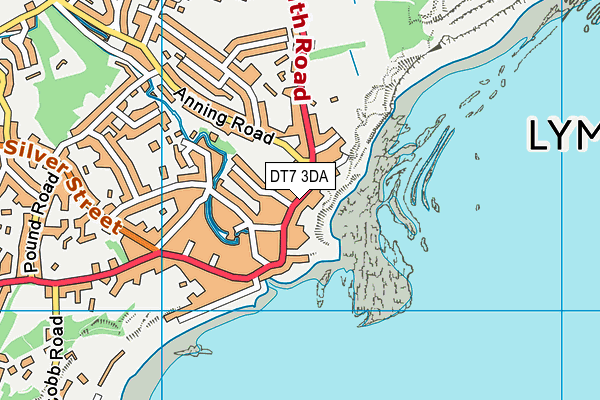 DT7 3DA map - OS VectorMap District (Ordnance Survey)