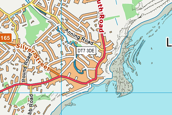 DT7 3DE map - OS VectorMap District (Ordnance Survey)
