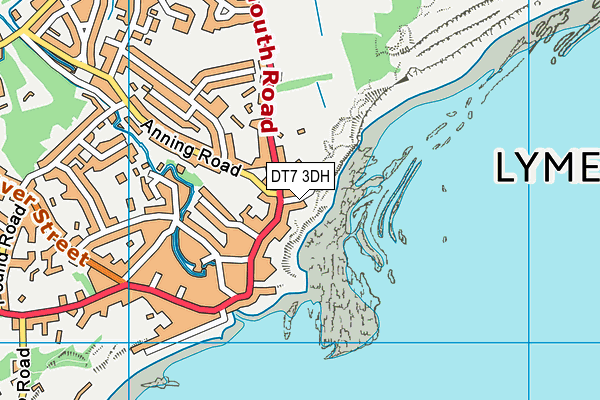 DT7 3DH map - OS VectorMap District (Ordnance Survey)