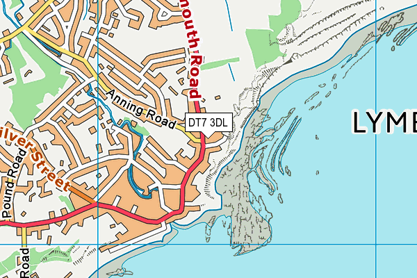DT7 3DL map - OS VectorMap District (Ordnance Survey)