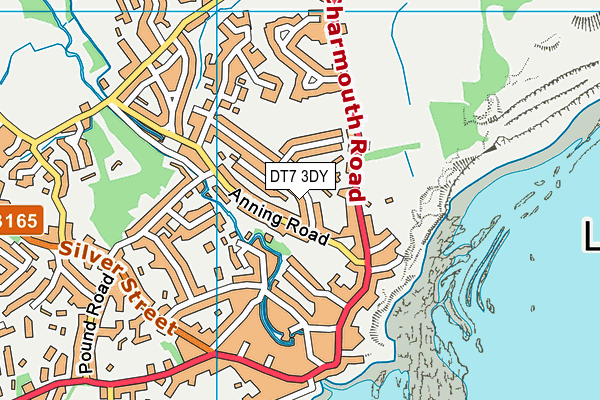 DT7 3DY map - OS VectorMap District (Ordnance Survey)