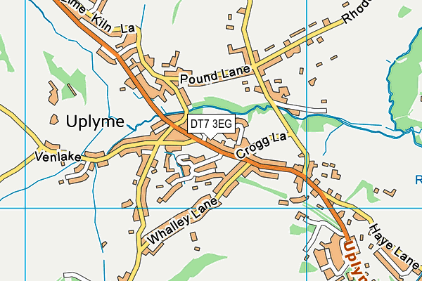 DT7 3EG map - OS VectorMap District (Ordnance Survey)
