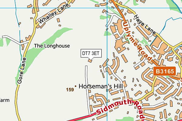 DT7 3ET map - OS VectorMap District (Ordnance Survey)