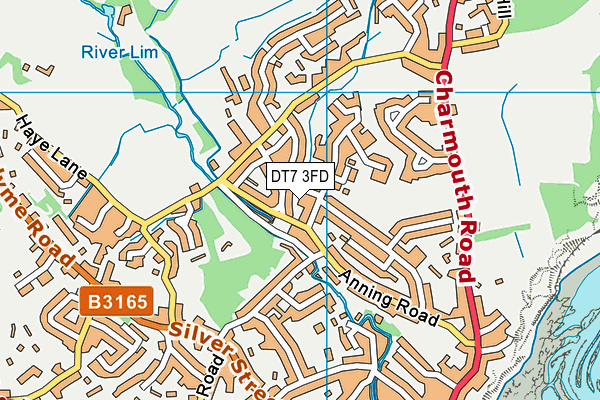 DT7 3FD map - OS VectorMap District (Ordnance Survey)