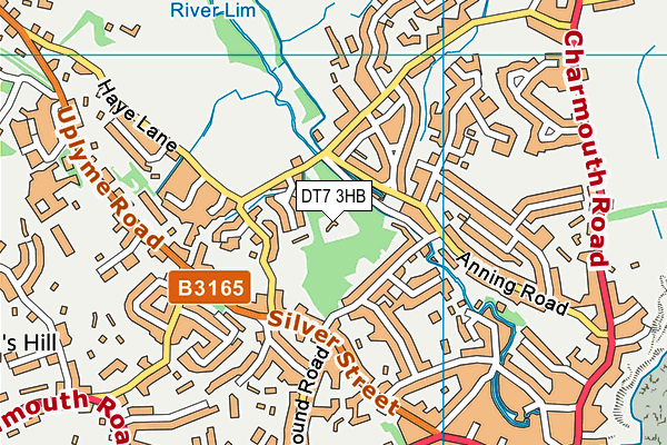 DT7 3HB map - OS VectorMap District (Ordnance Survey)