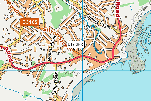 DT7 3HR map - OS VectorMap District (Ordnance Survey)