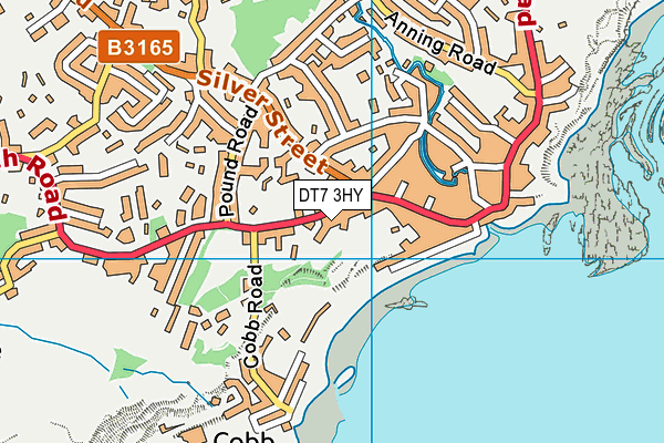 DT7 3HY map - OS VectorMap District (Ordnance Survey)