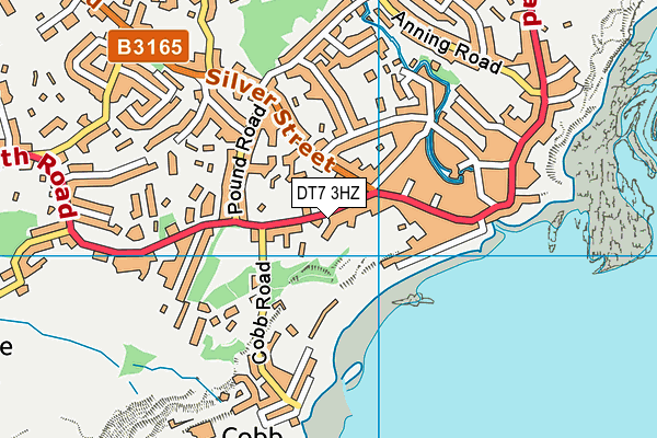 DT7 3HZ map - OS VectorMap District (Ordnance Survey)