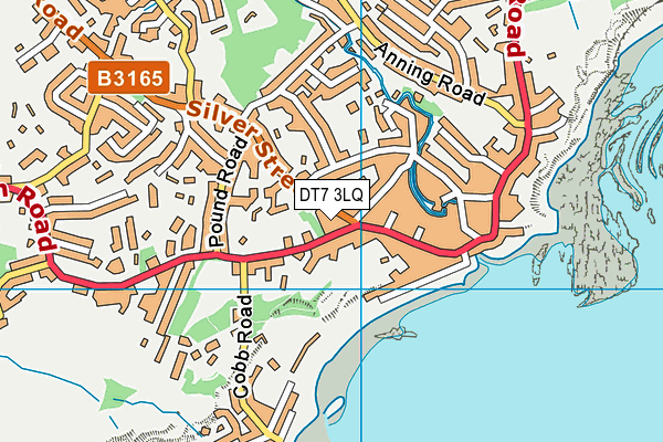 DT7 3LQ map - OS VectorMap District (Ordnance Survey)