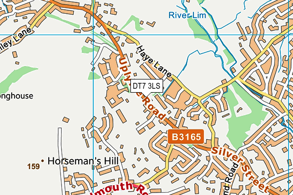 B Health And Fitness (Lyme Regis) map (DT7 3LS) - OS VectorMap District (Ordnance Survey)