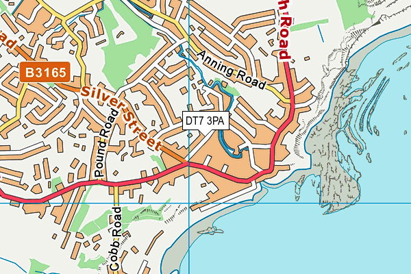 DT7 3PA map - OS VectorMap District (Ordnance Survey)