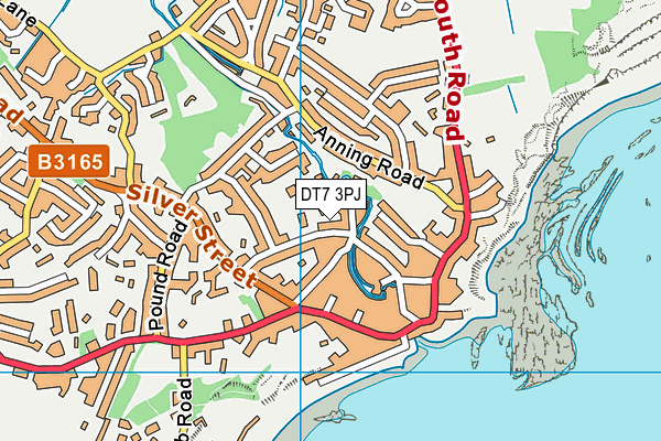 DT7 3PJ map - OS VectorMap District (Ordnance Survey)