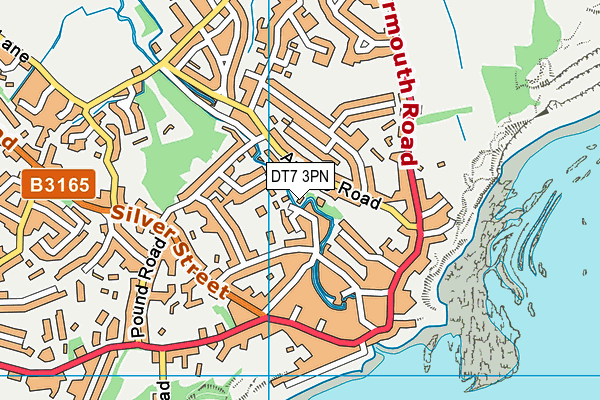 DT7 3PN map - OS VectorMap District (Ordnance Survey)