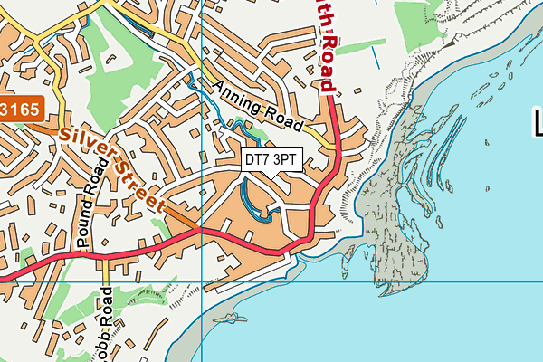 DT7 3PT map - OS VectorMap District (Ordnance Survey)