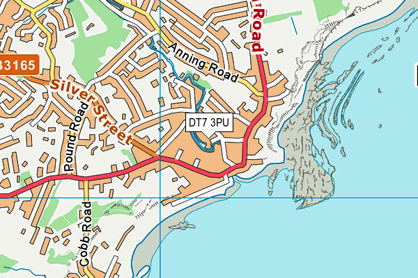 DT7 3PU map - OS VectorMap District (Ordnance Survey)