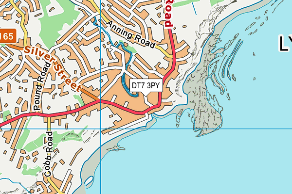DT7 3PY map - OS VectorMap District (Ordnance Survey)