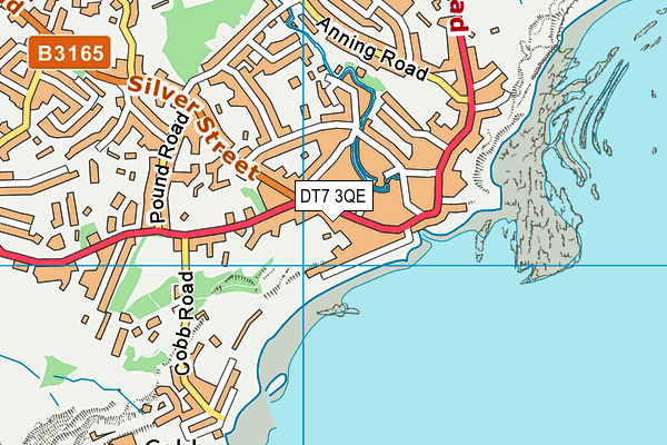 DT7 3QE map - OS VectorMap District (Ordnance Survey)