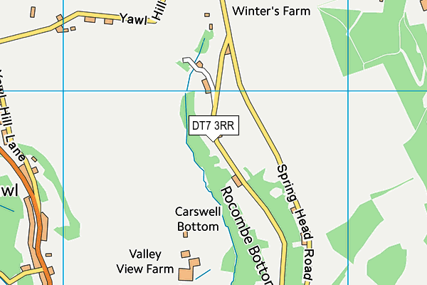 DT7 3RR map - OS VectorMap District (Ordnance Survey)