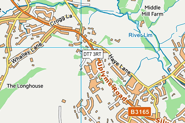 DT7 3RT map - OS VectorMap District (Ordnance Survey)