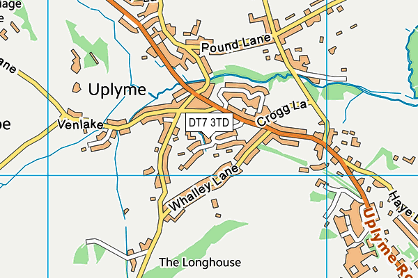 DT7 3TD map - OS VectorMap District (Ordnance Survey)