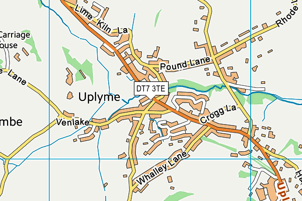 DT7 3TE map - OS VectorMap District (Ordnance Survey)