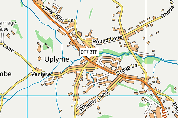DT7 3TF map - OS VectorMap District (Ordnance Survey)