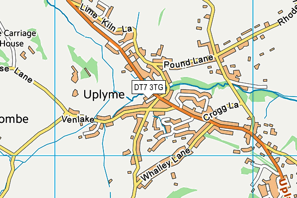 DT7 3TG map - OS VectorMap District (Ordnance Survey)