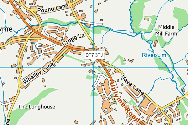 DT7 3TJ map - OS VectorMap District (Ordnance Survey)
