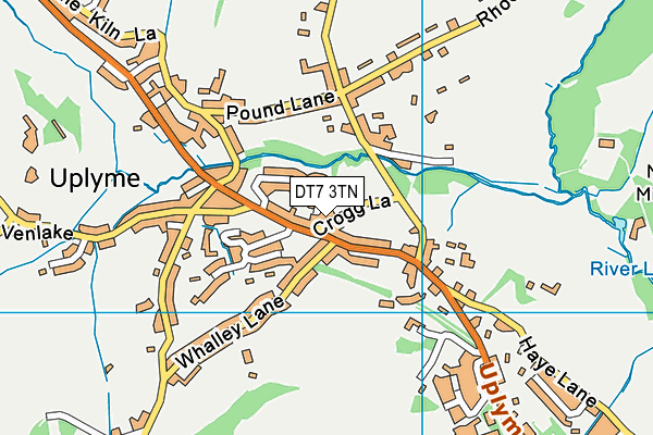 DT7 3TN map - OS VectorMap District (Ordnance Survey)